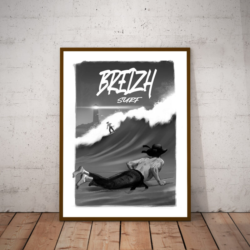 Affiche Breizh Surf